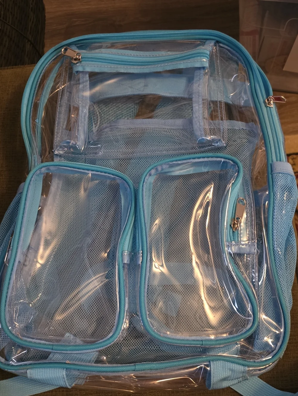 NWOT Clear Backpack Heavy Duty Clear for School And Concerts